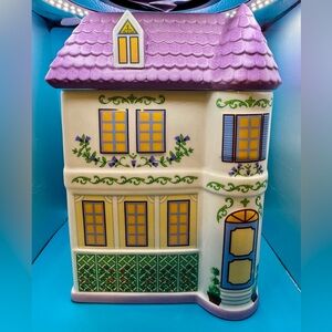 Lenox Spice Village House Canister Purple 2025 Release. New in Box!